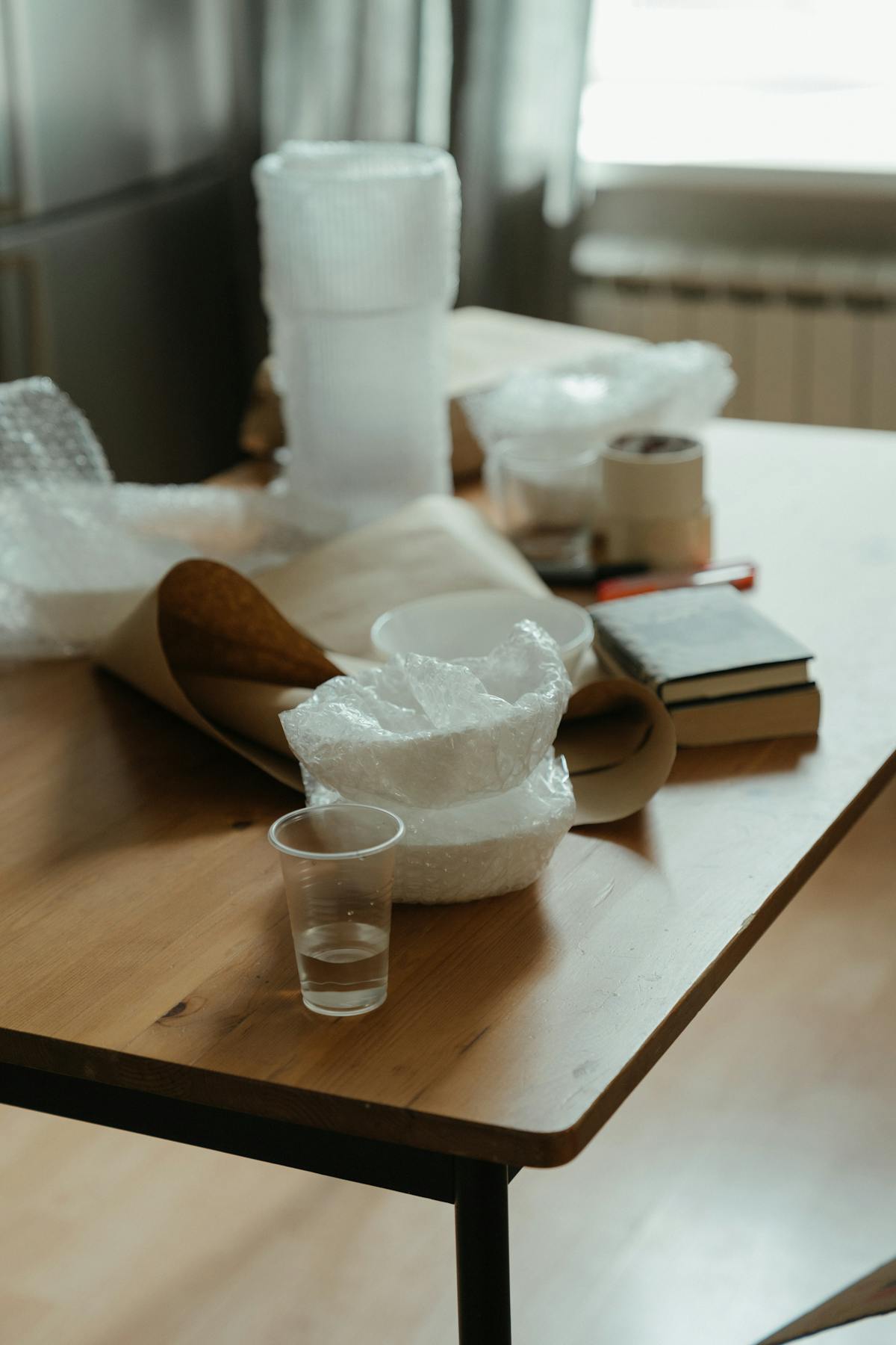 Packing materials prepared for safe furniture protection
